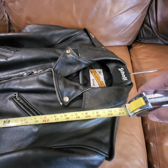 Vintage Schott Perfecto Leather Jacket size 40 - Picture 15 of 16